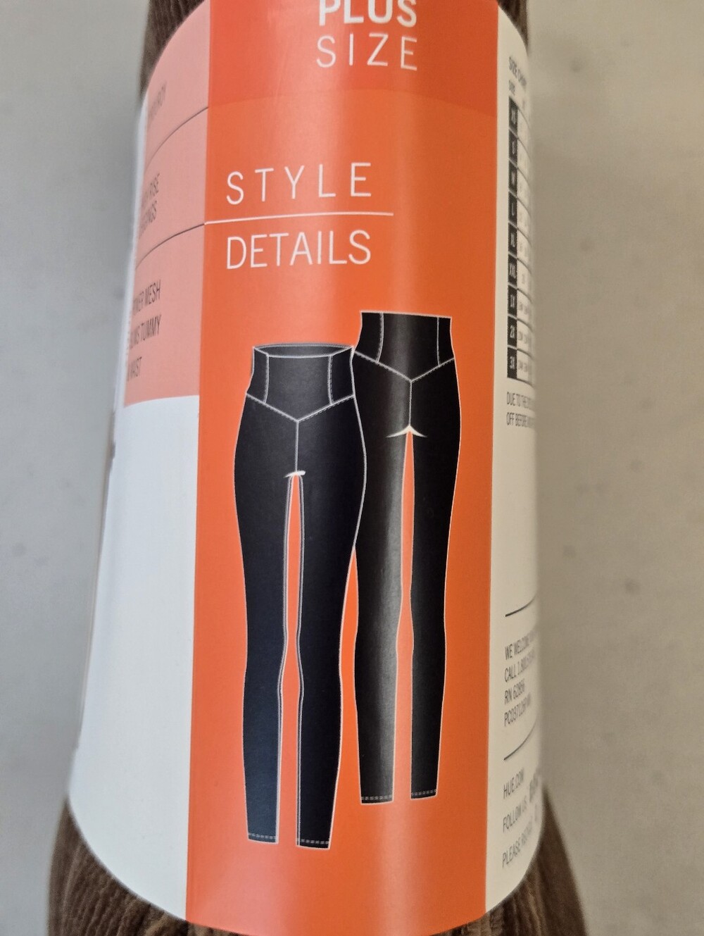 NWT HUE Caramel Corduroy High Rise Leggings 3X - Picture 4 of 7